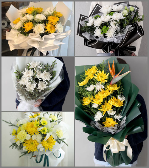 安徽阜阳市临泉县艾亭镇桃花村白事花束代送